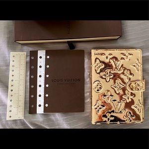Louis Vuitton Gold Miroir Mirror Agenda PM